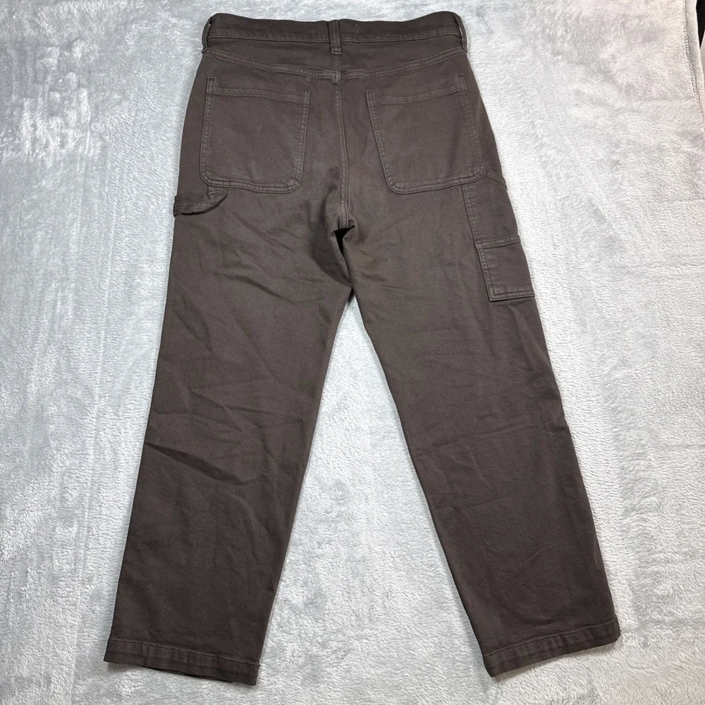 Hollister Baggy Carpenter Pants Jeans Men 31x30 (Fits 33X28) Brown Stretch